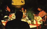 Felix Vallotton Dinner oil painting artist